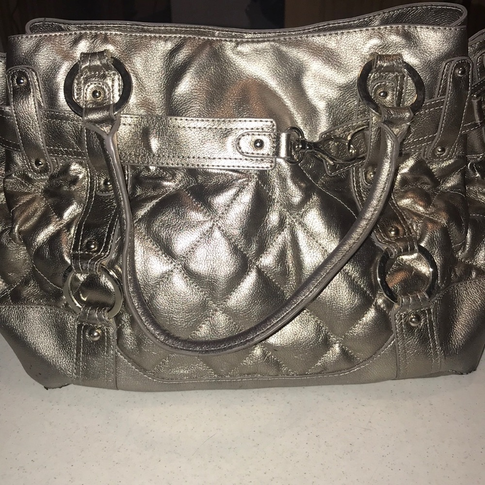 Silver Large Butterfly handbag